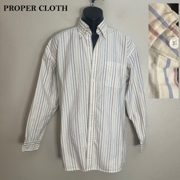 Proper Cloth Button Down 15.5 / 34 Gently worn 100% cotton - Picture 1 of 5